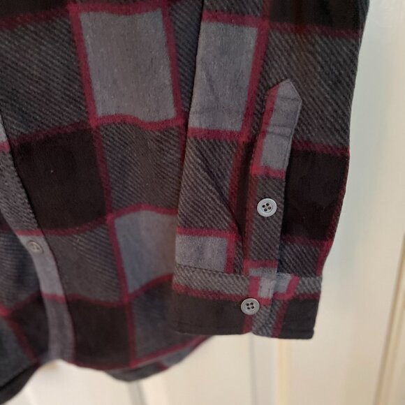NEW Freedom Foundry Men's Lightweight Plush Plaid Fleece Shirt L NWT - Picture 5 of 8